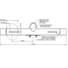 4872 Twin Flood Light Bracket For 76mm to 89mm Column Shafts