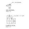 4M Galvanised Flanged Street Lamp Post Top_76mm Shaft