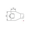 CR 6006 Two Prong Spade Key