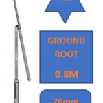 4M Galvanised Rooted Mid-Hinged Lamp Post/Lighting Column