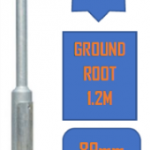 8M Galvanised Rooted Street Lamp Post Top/Lighting Column