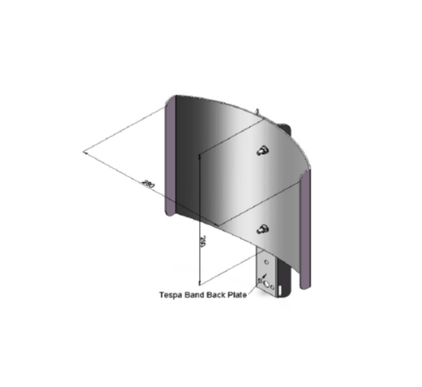 6115 Post top column Light shield