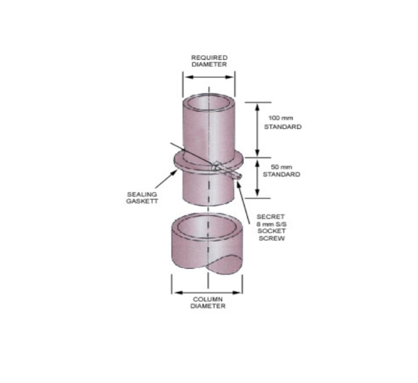 76-60mm Internal Post Top Column Reducer