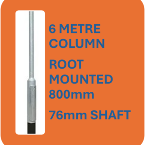 6M Galvanised Root Street Lamp Post Top/Lighting Column